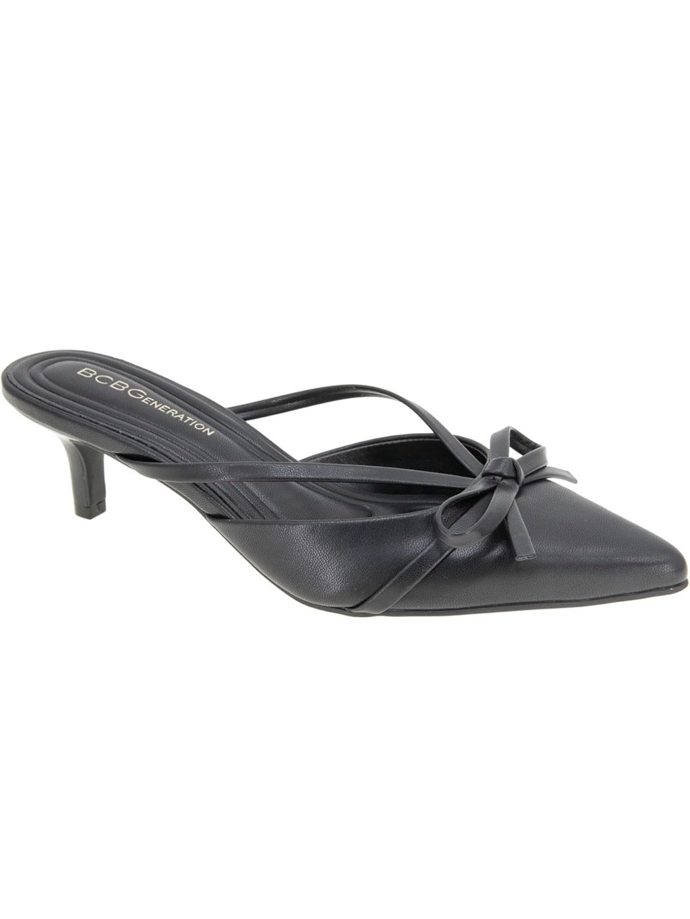BCBGeneration Black Pointed Kitten Heel Mule size 5